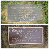 Bronze On-Site Headstone Restoration Service