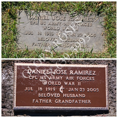 Bronze On-Site Headstone Restoration Service